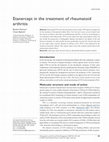 Etanercept in the treatment of rheumatoid arthritis: clinical follow-up over one year by ultrasonography Cover Page