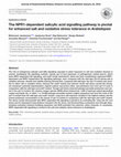 The NPR1-dependent salicylic acid signalling pathway is pivotal for enhanced salt and oxidative stress tolerance in Arabidopsis Cover Page