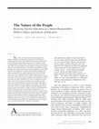 Research paper thumbnail of The Nature of the People: Renewing Teacher Education as a Shared Responsibility Within Colleges and Schools of Education