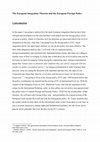 Research paper thumbnail of The European Integration Theories  and the European Foreign Policy