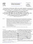 Research paper thumbnail of Comparison of Selvester QRS score with magnetic resonance imaging measured infarct size in patients with ST elevation myocardial infarction