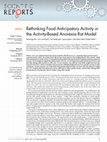 Research paper thumbnail of Rethinking food anticipatory activity in the activity-based anorexia rat model