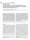 Phylogeography of a ground beetle species in La Gomera (Canary Islands): the effects of landscape topology and population history Cover Page