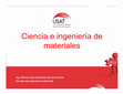 Ciencia e ingeniería de materiales Cover Page