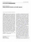 Research paper thumbnail of Eating disordered behaviors and media exposure