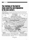 The relations of the Central Asian countries and Afghanistan in the new century Cover Page