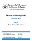 Ergonomía Cover Page