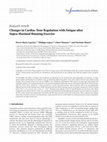 Changes in Cardiac Tone Regulation with Fatigue after Supra-Maximal Running Exercise Cover Page