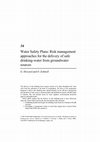 Research paper thumbnail of Water Safety Plans: Risk management approaches for the delivery of safe drinking-water from groundwater sources