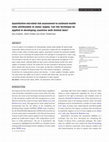 Research paper thumbnail of Quantitative microbial risk assessment to estimate health risks attributable to water supply: can the technique be applied in developing countries with limited data? J Water Health