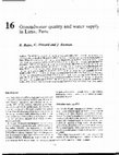 Research paper thumbnail of Groundwater Quality and Water Supply in Lima, Peru