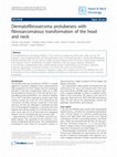 Dermatofibrosarcoma protuberans with fibrosarcomatous transformation of the head and neck Cover Page