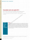 Transcatheter aortic valve update 2013 Cover Page