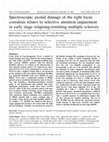 Spectroscopic axonal damage of the right locus coeruleus relates to selective attention impairment in early stage relapsing-remitting multiple sclerosis Cover Page