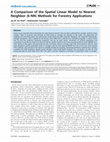 Research paper thumbnail of A Comparison of the Spatial Linear Model to Nearest Neighbor (k-NN) Methods for Forestry Applications