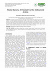 Research paper thumbnail of Marine Bacteria: A Potential Tool for Antibacterial Activity