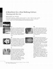 Research paper thumbnail of A Manifesto for a New Walking Culture 'Dealing with the city'