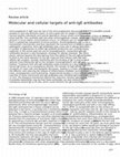 Molecular and cellular targets of anti-IgE antibodies Cover Page