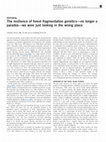 The resilience of forest fragmentation genetics—no longer a paradox—we were just looking in the wrong place Cover Page