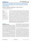 Research paper thumbnail of Exploring the acquisition and production of grammatical constructions through human-robot interaction with echo state networks