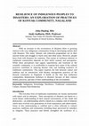 Research paper thumbnail of RESILIENCE OF INDIGENOUS PEOPLES TO DISASTERS: AN EXPLORATION OF PRACTICES OF KONYAK COMMUNITY, NAGALAND