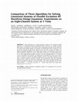 Comparison of three algorithms for solving linearized systems of parallel excitation RF waveform design equations: Experiments on an eight-channel system at 3 Tesla Cover Page