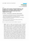 Research paper thumbnail of Prevalence and Correlates of Vitamin D Deficiency and Insufficiency in Luxembourg Adults: Evidence from the Observation of Cardiovascular Risk Factors (ORISCAV-LUX) Study