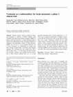 Research paper thumbnail of Vorinostat as a radiosensitizer for brain metastasis: a phase I clinical trial