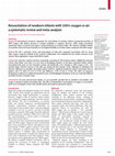 Resuscitation of Newborn Infants with 21&percnt; or 100&percnt; Oxygen: An Updated Systematic Review and Meta-Analysis Cover Page