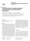 Anxiety Disorders: Treatable regardless of the Severity of Comorbid Alcohol Dependence Cover Page