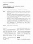 Research paper thumbnail of Role of ejaculation in the treatment of chronic non-bacterial prostatitis