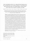 Research paper thumbnail of The determination of carbapenem resistance in Escherichia coli and Pneumoniae isolates related to nosocomial infections and the evaluation of risk factors