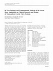 In vivo imaging and computational analysis of the aortic root. Application in clinical research and design of transcatheter aortic valve systems Cover Page