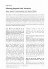 Research paper thumbnail of Moving beyond the binaries: Adam Jowett in conversation with Martin Milton. Psychology of Sexualities Review, 7(1), 91-97.