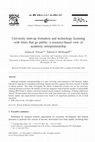 Research paper thumbnail of University start-up formation and technology licensing with firms that go public: a resource-based view of academic entrepreneurship