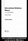 International Relations Theory - A critical introduction Cover Page