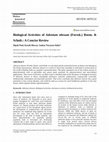 Research paper thumbnail of Biological Activities of Adenium obesum (Forssk.) Roem. & Schult.: A Concise Review