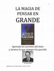 La magia de pensar en grande Cover Page