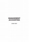 MANAGEMENT ACCOUNTING STUDY TEXT Cover Page