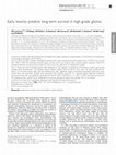 Research paper thumbnail of Early toxicity predicts long-term survival in high-grade glioma