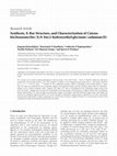 Research paper thumbnail of Synthesis, X-Ray Structure, and Characterization of Catena-bis(benzoate)bis{N,N-bis(2-hydroxyethyl)glycinate}cadmium(II)