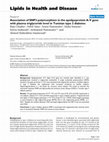 Research paper thumbnail of Association of SNP3 polymorphism in the apolipoprotein A-V gene with plasma triglyceride level in Tunisian type 2 diabetes