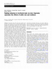 Research paper thumbnail of Fighting behaviour in territorial male roe deer Capreolus capreolus: the effects of antler size and residence