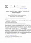 Research paper thumbnail of A note on large Cayley graphs of diameter two and given degree