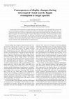 Research paper thumbnail of Consequences of display changes during interrupted visual search: Rapid resumption is target specific