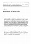 Research paper thumbnail of What is a Narration – and why does it matter