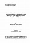 Towards Sustainable Construction Systems Of External Walls Of Buildings In The West Bank Of Palestine Cover Page