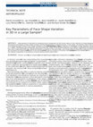 Research paper thumbnail of Key Parameters of Face Shape Variation in 3D in a Large Sample