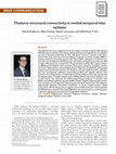 Research paper thumbnail of Thalamic structural connectivity in medial temporal lobe epilepsy