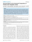 Research paper thumbnail of Structural Basis for the Aminoacid Composition of Proteins from Halophilic Archea